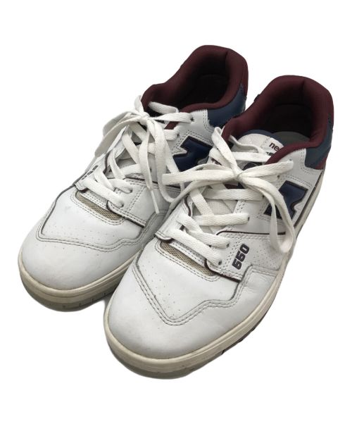 NEW BALANCE（ニューバランス）NEW BALANCE (ニューバランス) ローカットスニーカー ホワイト×レッド サイズ:US8.5/UK8/EUR42の古着・服飾アイテム