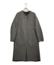 icB (アイシービー) Wool Rever ノーカラーコート グレー サイズ:7