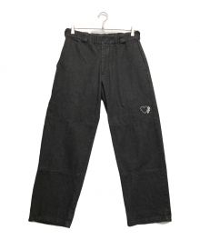 kaoyorinakami（カオヨリナカミ）の古着「KYRN bear denim pants」｜ブラック