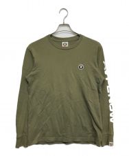 A BATHING APE (アベイシングエイプ) 長袖カットソー グリーン サイズ:S