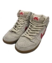 NIKE SB（ナイキエスビー）の古着「ダンク ハイ プロ "バーチ ハイパー レッド"」｜ベージュ