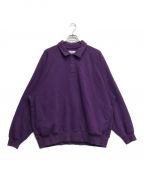 EVISENエビセン）の古着「Heads Double Knit Sweatshirt」｜パープル