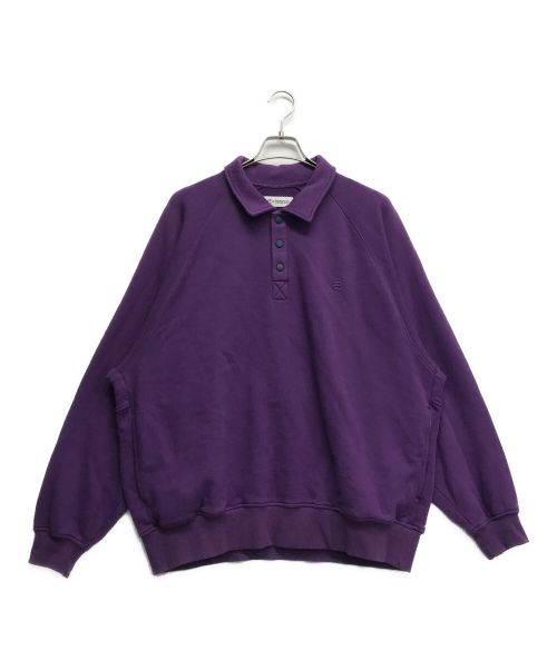 EVISEN（エビセン）EVISEN (エビセン) Heads Double Knit Sweatshirt パープル サイズ:Lの古着・服飾アイテム