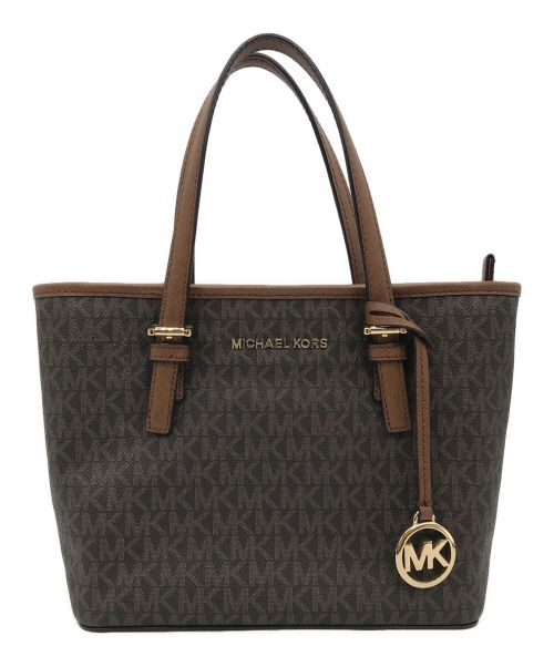 MICHAEL KORS（マイケルコース）MICHAEL KORS (マイケルコース) シグネチャー 2wayショルダーバッグ ブラウンの古着・服飾アイテム