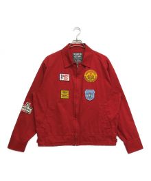 Hysteric Glamour（ヒステリックグラマー）の古着「PATCH CUSTOM ブルゾン」｜レッド