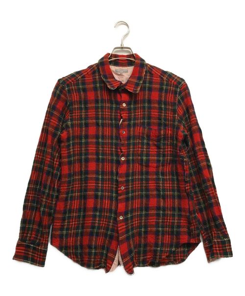 COMME des GARCONS HOMME（コムデギャルソン オム）COMME des GARCONS HOMME (コムデギャルソン オム) チェックシャツ レッド サイズ:Sの古着・服飾アイテム