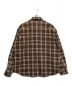 X-LARGE (エクストララージ) PATCHED FLANNEL SHIRT ブラウン サイズ:L：9000円