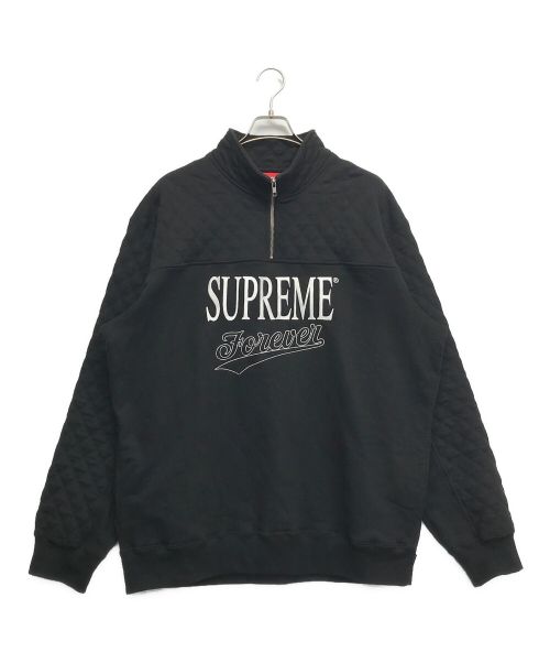 SUPREME（シュプリーム）Supreme (シュプリーム) Forever Half Zip Sweatshirt ブラック サイズ:XLの古着・服飾アイテム