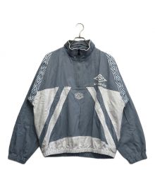 X-LARGE×UMBRO（エクストララージ×アンブロ）の古着「HALF ZIP PULLOVER JACKET」｜ブルー