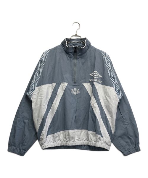 X-LARGE（エクストララージ）X-LARGE (エクストララージ) UMBRO (アンブロ) HALF ZIP PULLOVER JACKET ブルー サイズ:Lの古着・服飾アイテム