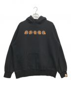 BAPE BY A BATHING APEベイプバイアベイシングエイプ）の古着「プリントパーカー」｜ブラック