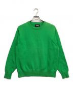 stussyステューシー）の古着「Bent Crown sweater」｜グリーン