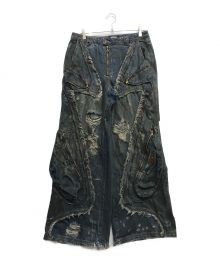 PERSONSOUL（パーソンソウル）の古着「Alien dirty Denim jeans」｜インディゴ