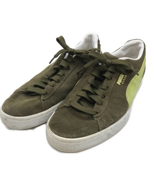 PUMA（プーマ）PUMA (プーマ) SUEDE CLASSIC XXI DEEP OLIVE/TART APPLE/PUMA WHITE カーキ サイズ:US8.5の古着・服飾アイテム