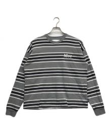 N!ce（ナイス）の古着「border long tee」｜グレー