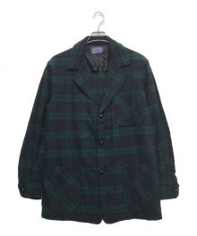 PENDLETON（ペンドルトン）の古着「70's ブラックウォッチテーラードジャケット」｜グリーン