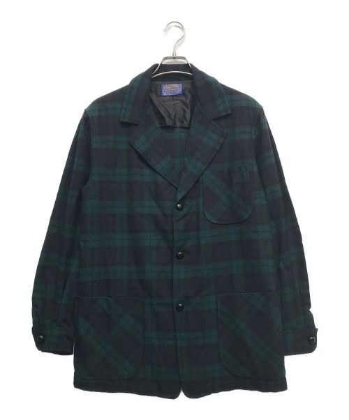 PENDLETON（ペンドルトン）PENDLETON (ペンドルトン) 70's ブラックウォッチテーラードジャケット グリーン サイズ:Mの古着・服飾アイテム