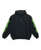 HUFハフ）の古着「MEGABLAST STRECH HOODIE」｜ブラック