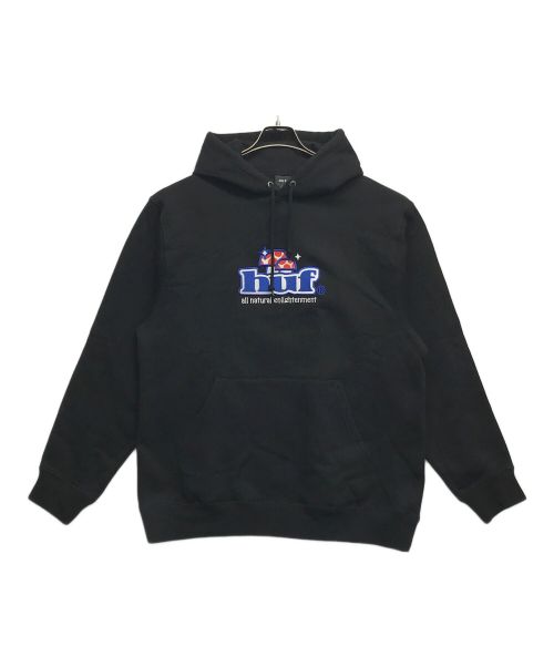 HUF（ハフ）HUF (ハフ) Mushroom All Natural Enlightenment Hoodie ブラック サイズ:XLの古着・服飾アイテム