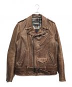 Schottショット）の古着「626VN Cowhide Motorcycle Jacket」｜ブラウン