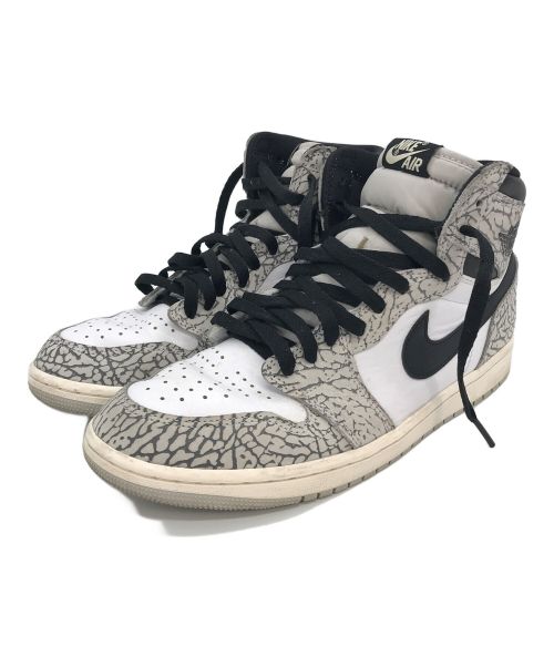 NIKE（ナイキ）NIKE (ナイキ) Air Jordan 1 High OG ホワイト×グレー サイズ:US9の古着・服飾アイテム