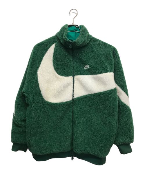 NIKE（ナイキ）NIKE (ナイキ) Big Swoosh Reversible Boa Jacket グリーン サイズ:XLの古着・服飾アイテム