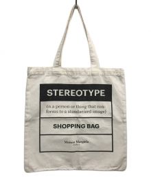 Maison Margiela（メゾンマルジェラ）の古着「STEREOTYPE SHOPPING BAG」｜ホワイト