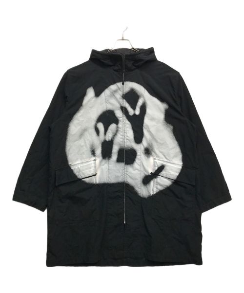 SUPREME（シュプリーム）SUPREME (シュプリーム) YOHJI YAMAMOTO (ヨウジヤマモト) ジップアップパーカー ブラック×ホワイト サイズ:XLの古着・服飾アイテム