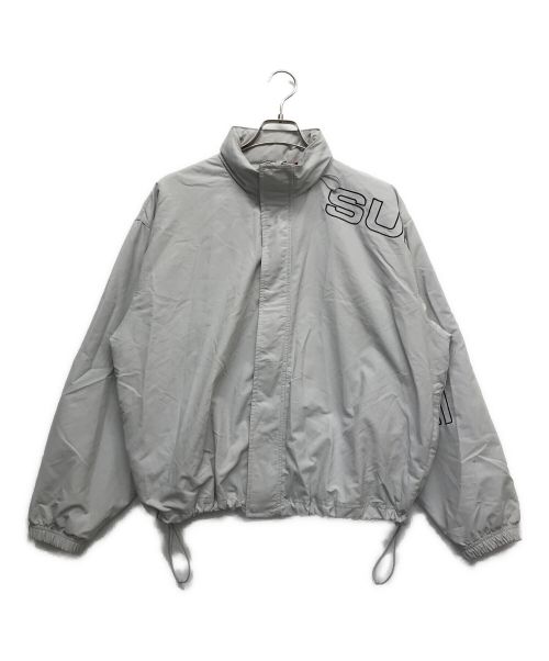 SUPREME（シュプリーム）SUPREME (シュプリーム) SPELLOUT EMBROIDERED LOGO TRACK JACKET グレー サイズ:Mの古着・服飾アイテム