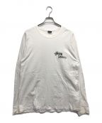 stussyステューシー）の古着「A GoGo L/S Tee」｜ホワイト