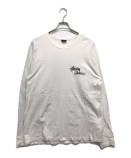 stussy（ステューシー）stussy (ステューシー) A GoGo L/S Tee ホワイト サイズ:Lの古着・服飾アイテム