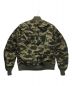 A BATHING APE (アベイシングエイプ) カモ柄MA-1 ジャケット カーキ サイズ:M：20000円