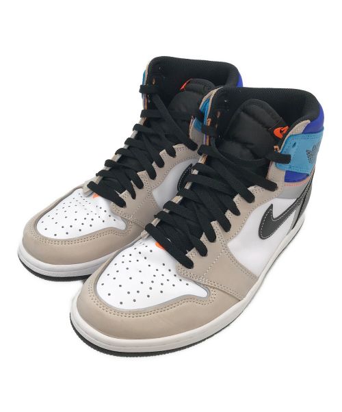 NIKE（ナイキ）NIKE (ナイキ) AIR JORDAN 1 RETRO HIGH OG ベージュ×ブルー サイズ:28.5の古着・服飾アイテム