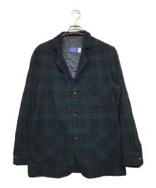 PENDLETON（ペンドルトン）の古着「90's ブラックウォッチ柄テーラードジャケット」｜グリーン