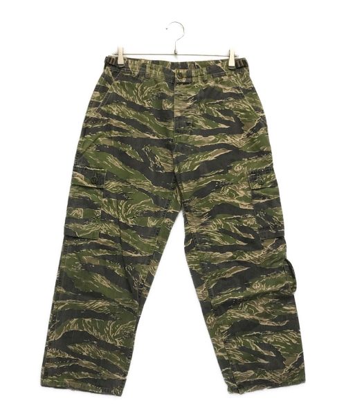 HUMAN MADE（ヒューマンメイド）HUMAN MADE (ヒューマンメイド) TIGER CAMO PANTS カーキ サイズ:Lの古着・服飾アイテム