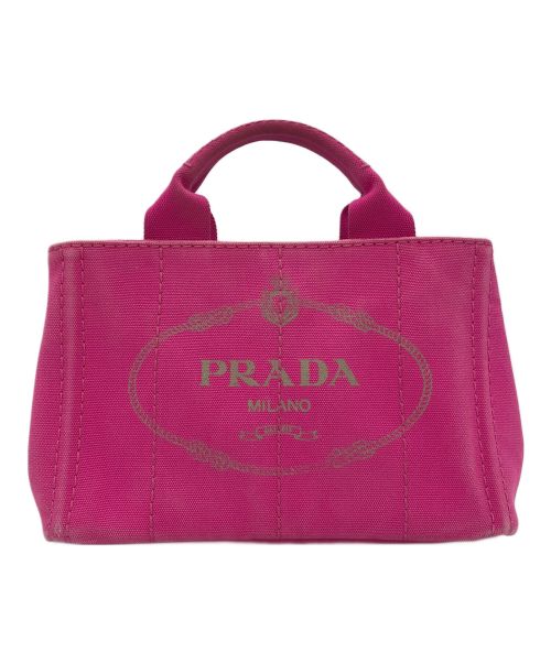 PRADA（プラダ）PRADA (プラダ) キャンパストートバッグ カナパS ショッキングピンクの古着・服飾アイテム