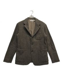 nonnative（ノンネイティブ）の古着「ウールチェックテーラードジャケット」｜ブラウン