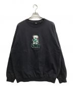 X-LARGEエクストララージ）の古着「BAD KID CREWNECK SWEAT」｜グレー