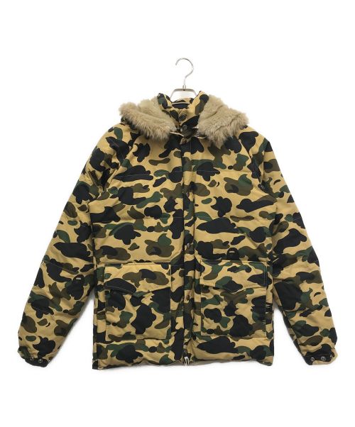 A BATHING APE（アベイシングエイプ）A BATHING APE (アベイシングエイプ) ダウンジャケット カーキ サイズ:Mの古着・服飾アイテム