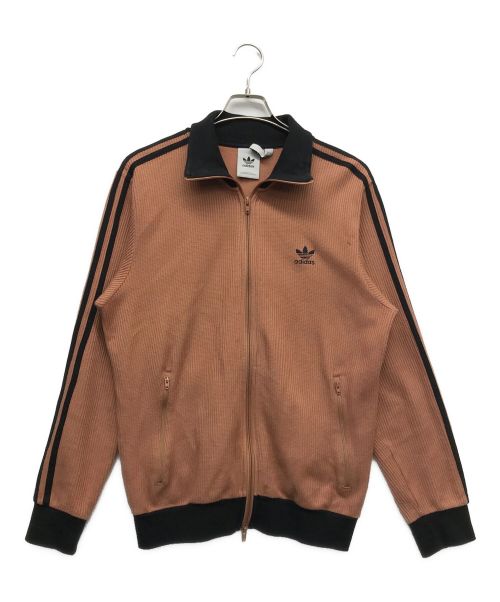 adidas（アディダス）adidas (アディダス) クラシック ワッフル ベッケンバウアー トラックジャケット オレンジ サイズ:Lの古着・服飾アイテム