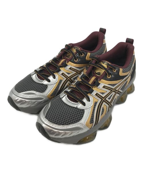 asics（アシックス）asics (アシックス) GEL-QUANTUM KINETIC グレー×ゴールド サイズ:27の古着・服飾アイテム