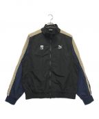 PUMA×X-LARGEプーマ×エクストララージ）の古着「2WAY NYLON TRACK JACKET」｜ネイビー×ベージュ