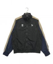 PUMA (プーマ) X-LARGE (エクストララージ) 2WAY NYLON TRACK JACKET ネイビー×ベージュ サイズ:XL