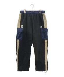 PUMA×X-LARGE（プーマ×エクストララージ）の古着「2WAY NYLON TRACK PANTS」｜ネイビー×ベージュ