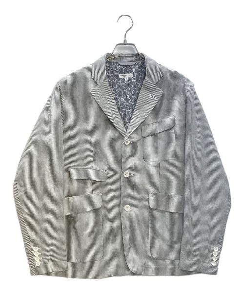 Engineered Garments（エンジニアド ガーメンツ）Engineered Garments (エンジニアド ガーメンツ) ストライプ3Bテーラードジャケット グレー サイズ:Sの古着・服飾アイテム