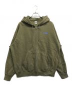 CHALLENGERチャレンジャー）の古着「BAR LOGO ZIP HOODIE」｜オリーブ