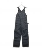 HUMAN MADEヒューマンメイド）の古着「HOOKLESS HICKORY OVERALL」｜ブルー