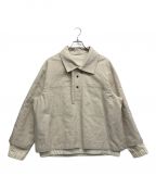 URUウル）の古着「PULLOVER LAYERED BLOUSON」｜ベージュ