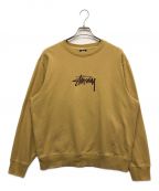 stussyステューシー）の古着「ロゴスウェット」｜ブラウン