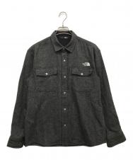 THE NORTH FACE (ザ ノース フェイス) Brushwood Wool Shirt グレー サイズ:M